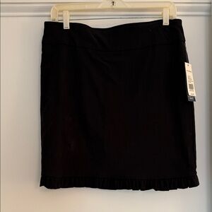 Kim Rogers Black Mini Skort with Ruffle Hem